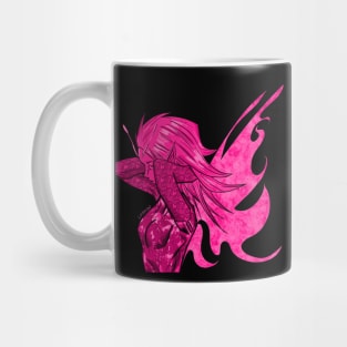 red rose crimson zentangle fairy girl in ecopop arts Mug